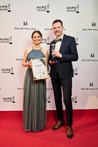 Gewinner des HIPE Award - Coverage am roten Teppich