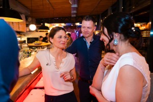 Hochzeitsmusiker mit Braut