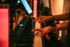 Hochzeitsmusikerin am Klavier der Orangerie Steyr Hochzeitsmusikerin am Klavier der Orangerie Steyr