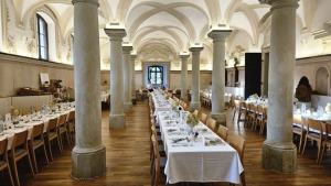 Hochzeitstafel Lambergsaal im Schloss Lamberg Hochzeitstafel Lambergsaal im Schloss Lamberg