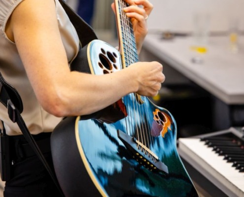 Stillvole Akustik Musik für Agentureröffnung Masilko